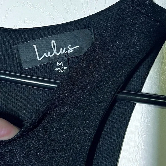 NWOT Lulus Kiss Cross Black and Ivory Striped Midi Dress - Picture 7 of 10